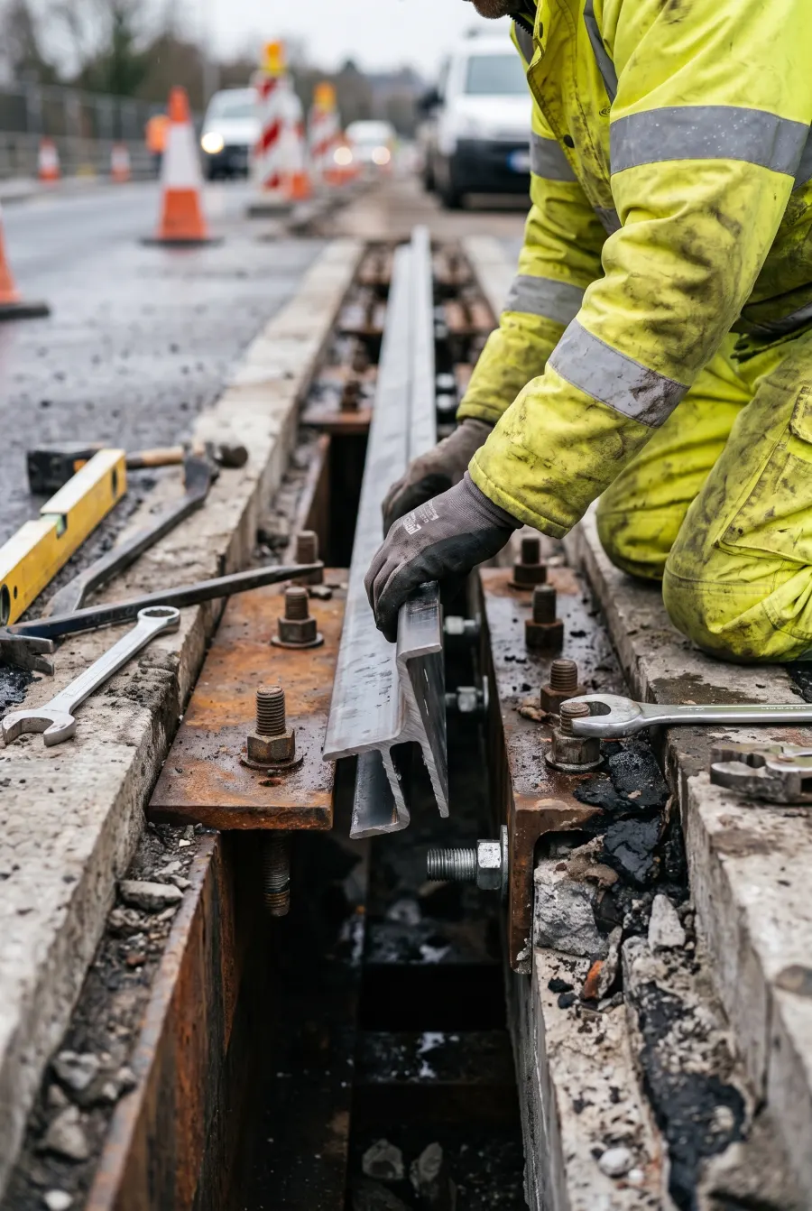 Austausch von Fahrbahn­übergängen