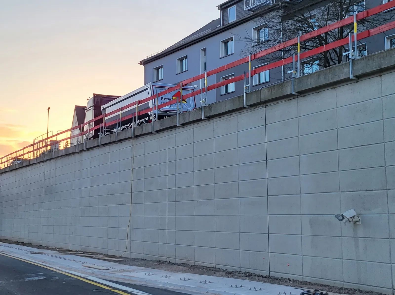 Betoninstandsetzung an der Stützwand in Essen